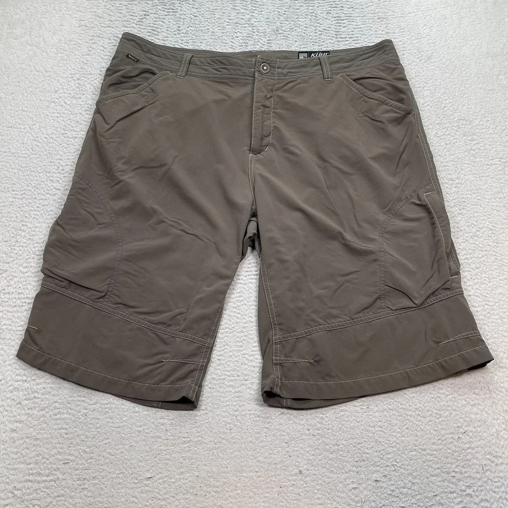 Kuhl Cargo Shorts Men's‎ Size 40 (Fits 42) Brown *Read Flaws* 13